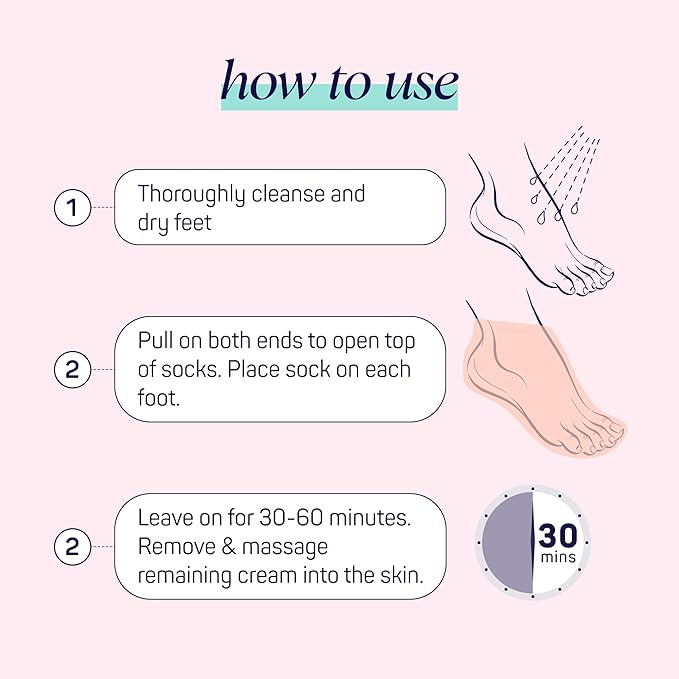 SpaLife Moisturizing Foot Sockies | Foot Mask For Dry Cracked Feet | Tea Tree Oil Softening Booties | Callus Remover Alternative | Self Care Gifts for Women | 8 Pack