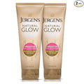 Jergens Natural Glow Self Tanner Body Lotion, Daily Sunless Tanning, Medium to Deep Skin Tone, Daily Moisturizer with Coconut Oil, Vitamin E and Antioxidants, 7.5 Oz, Pack of 2