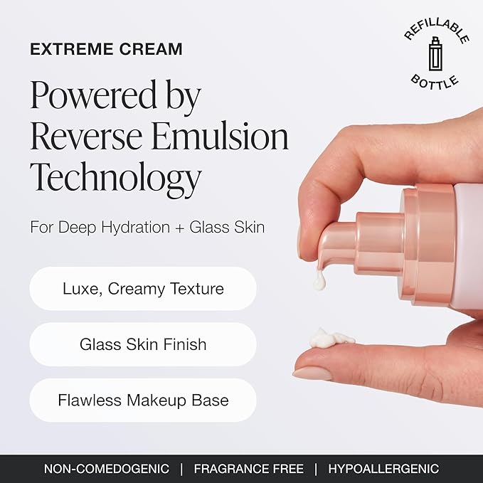 Innbeauty Project Extreme Cream Refillable Firming & Lifting Moisturizer, Bio-Retinol Alternative + Peptides for Wrinkles, 1.7 OZ (50ml)