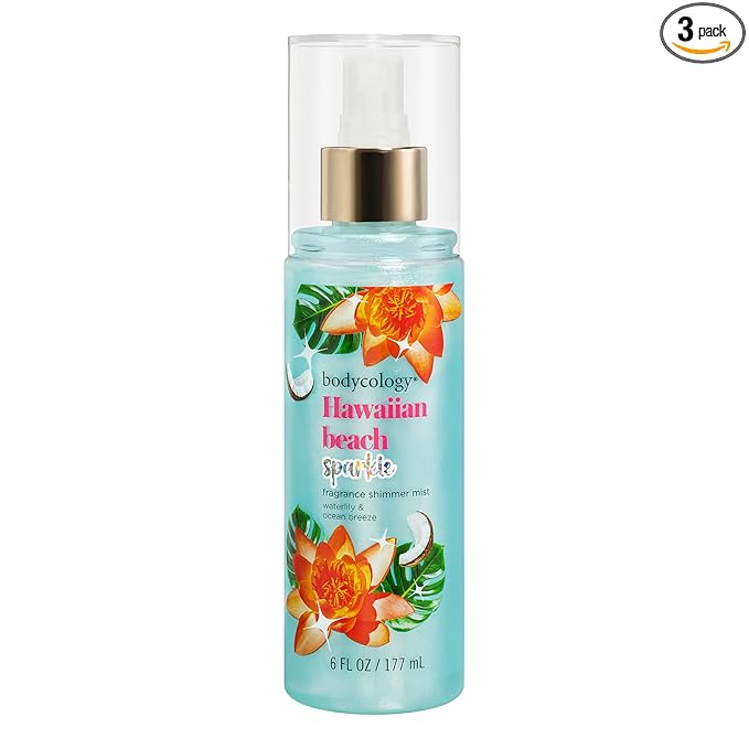Bodycology Fragrance Shimmer Mist, Hawaiian Beach, 6 fl oz