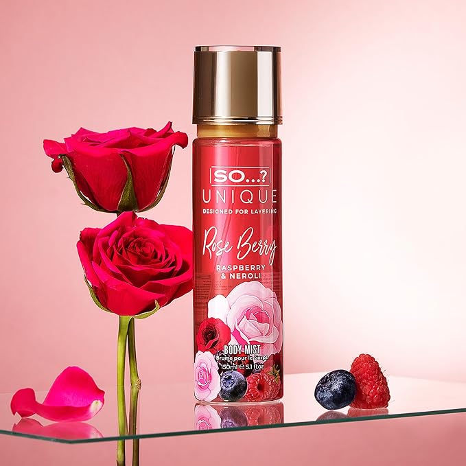 Unique Body Mist - Rose Berry by So…? for Women - 5.1 oz Body Mist - Pack of 3