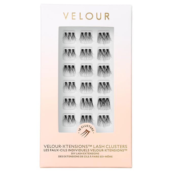 Velour Xtensions Eyelash Refills - False, Individual Vegan Lash Extensions - Lightweight, Fluffy, Reusable, Handmade Lashes - Wear up to 3 Weeks, Lash Clusters, Soft and Comfortable, All Eye Shapes