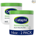 Cetaphil Face & Body Moisturizer, Hydrating Moisturizing Cream for Dry to Very Dry, Sensitive Skin, NEW 16 oz 2 Pack, Fragrance Free, Non-Comedogenic, Non-Greasy