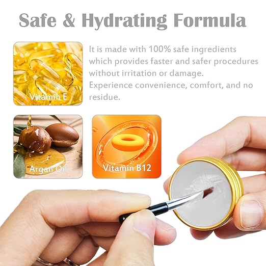 Libeauty Lash Lift Balm Lash Lift Glue Adhesive Strong Sticky Fruit Flavor Eyelash & Eyebrow Perm Glue Balm Brow Lamination Gel (White Peach, 10g/0.35oz)