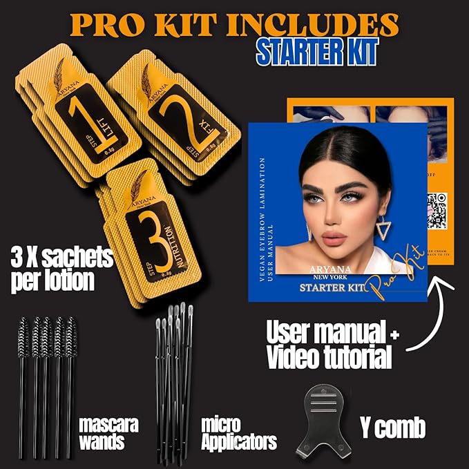 ARYANA NEW YORK Brow Lamination Kit - Brow Lift Kit Professional Series - Starter Kit