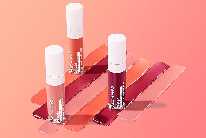 wet n wild Mega Glo Lip & Cheek Color, Creamy Coral Stain, Buildable Multi-Use Soft Matte Finish, Vegan & Cruelty-Free - Coral Dream (Pack of 2)