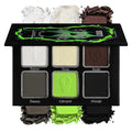 Green Brown Eyeshadow Palette, Highly Pigmented Bright Lime Green Christmas Makeup Palette, Blendable Matte Shimmer Wicked Goth Smoky Grunge Eyeshadow Pallet for Halloween Zombie Witch Monster, Vegan