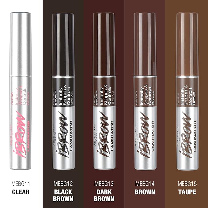 Absolute New York Waterproof Eyebrow Gel for Tinting and Volumizing Eyebrows (MEBG11 Clear)