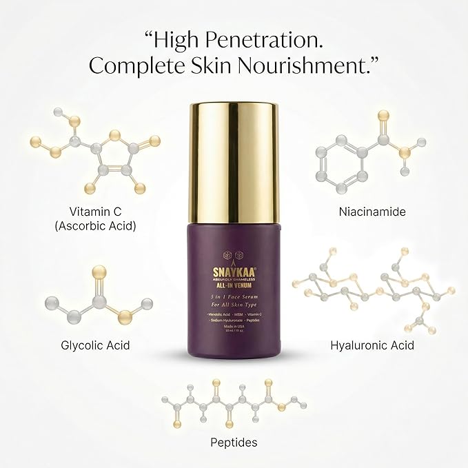 Brightening Face Serum – Dark Spots & Anti-Aging | Niacinamide, Vitamin C, Hyaluronic Acid & Peptides – Lightweight, Vegan, Made in USA – 30ml