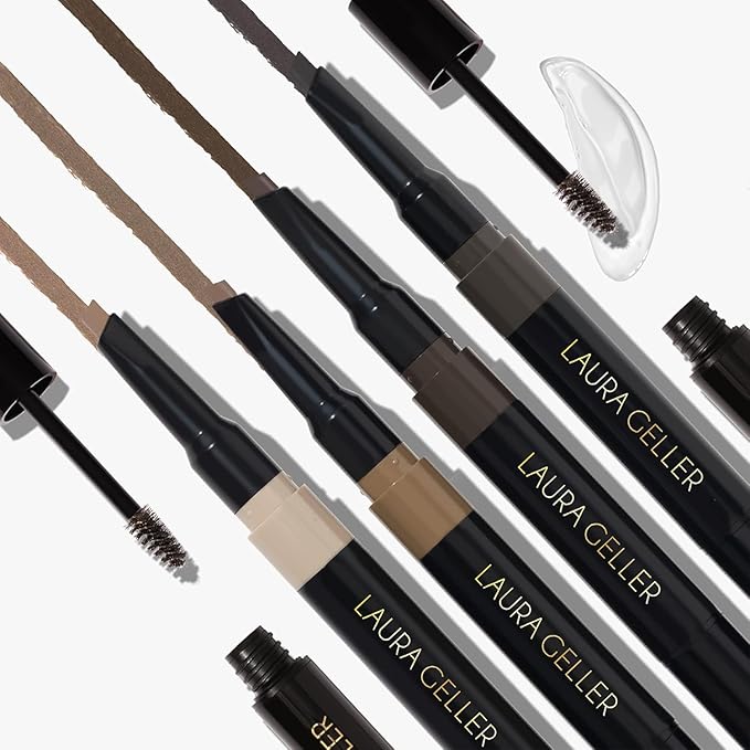 LAURA GELLER NEW YORK Sculpt-n-Stay 2-in-1 Waterproof Eyebrow Pencil & Brow Gel – Blonde – Fills Sparse Brows, Defines & Sets – Smudge-Proof, Long-Lasting, Natural Finish