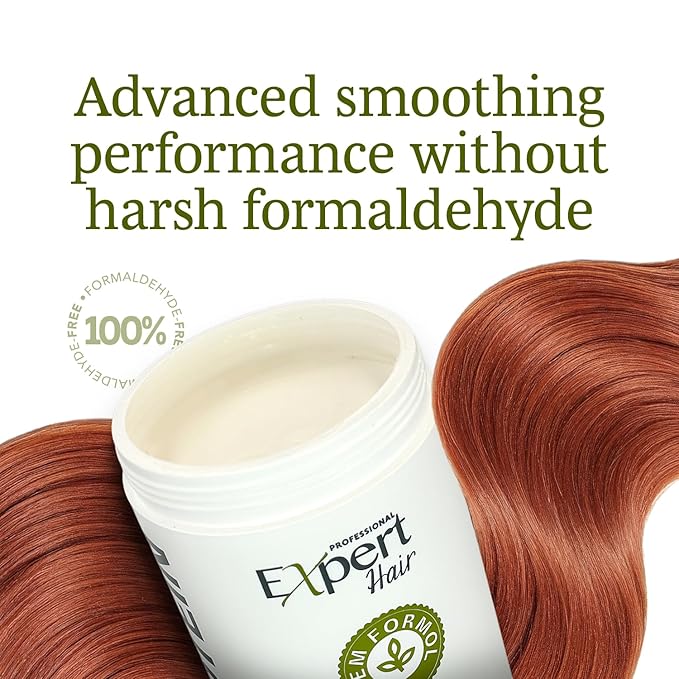 Expert Hair Botox Kit - Anti-Frizz, Thermo-Active, Natural Look, Queratina para El Cabello, 2x 1kg/35.3 oz, For All Hair Types and Textures, Cream, B-tox kit (Smooth + Bio)