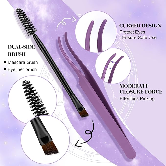 Lash Extension Kit B31 Eyelash Extension Kit B&Qaugen DIY Lash Extension Kit 156 PCS Lash Clusters 8-18mm Cluster Eyelash Extensions Kit with Lash Bond and Seal Lash Applicator Tool (Kit,B31)