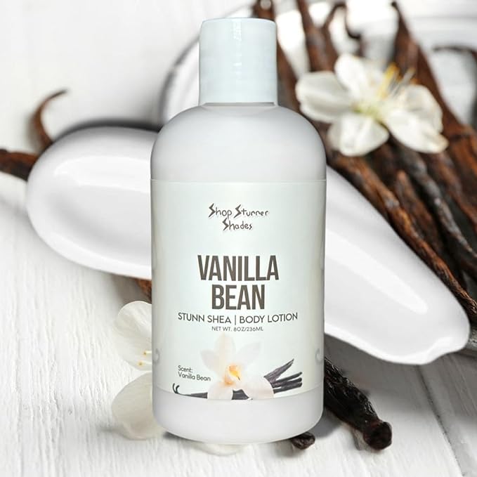 Shop Stunner Shades | Nourishing Daily Lightweight Shea Butter Moisturizering Scented Body Lotion, 8 fl oz (Vanilla Bean)