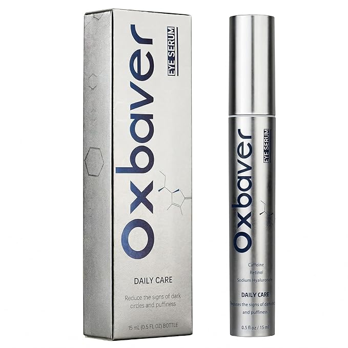 Eye Bags Treatment for Men, Caffeine Eye Serum for Men with Cooling Roller, Mens Eye Cream for Dark Circles and Puffiness (0.5 Fl Oz (Pack of 1))
