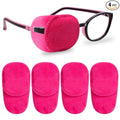 4 Pack Eye Patches for Kids Girls Boys, Right & Left Eye Patch for Glasses, Lazy Eye Patch for Children Treating Lazy Eye Amblyopia Strabismus and After Surgery (Pink)