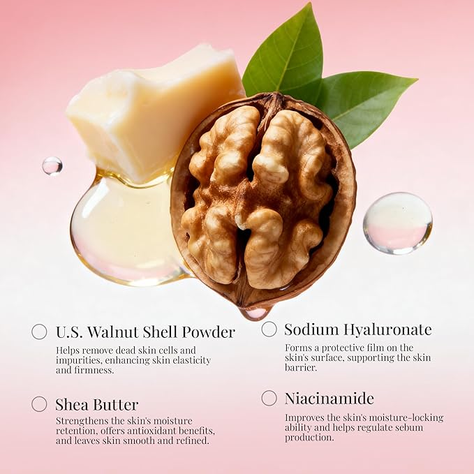 Sttes Smell Rio Shea Sugar Body Scrub 03 (Irresistible Charm) – Coconut & Vanilla Scent Shower Treatment 250g