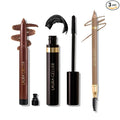 LAURA GELLER Laura’s 3 E’s Eyeliner, Eyelash & Eyebrow Kit for Mature Skin | Blonde | Kajal Longwear Eyeliner, Kajal Longwear Mascara & Bravo Brows Soft Pencil + Brush