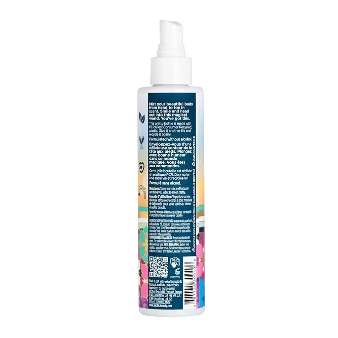 Pacifica Beauty Himalayan Patchouli Berry Hair & Body Mist, Fragrance, Perfume Body Spray, Grapefruit, Sweet Gourmand, Vegan, 6 fl oz (1 Count)