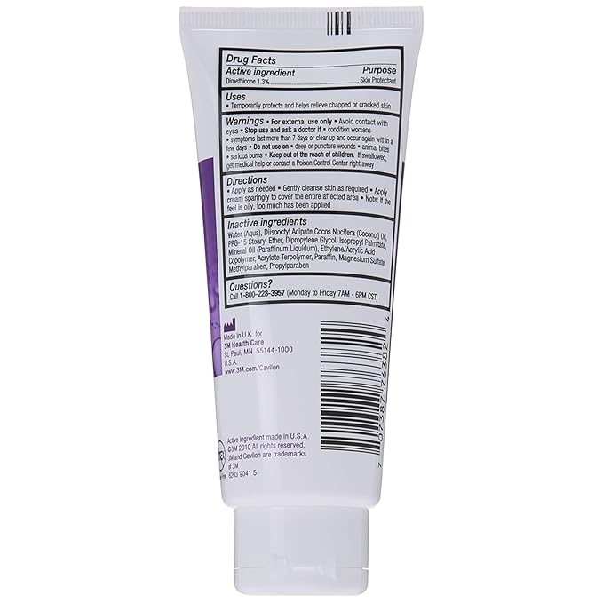 Cavilon 3M Durable Barrier Cream Unscented 3.25 Ounce (92g) Tube by Cavilon 2 Tubes