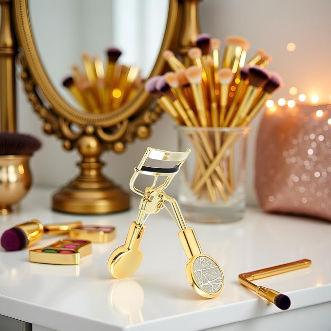 Gold Eyelash Curler Eyelash Curler Tweezers Does Not Hurt Eyelashes Long-Lasting Curling Eye Makeup Cosmetic Tool