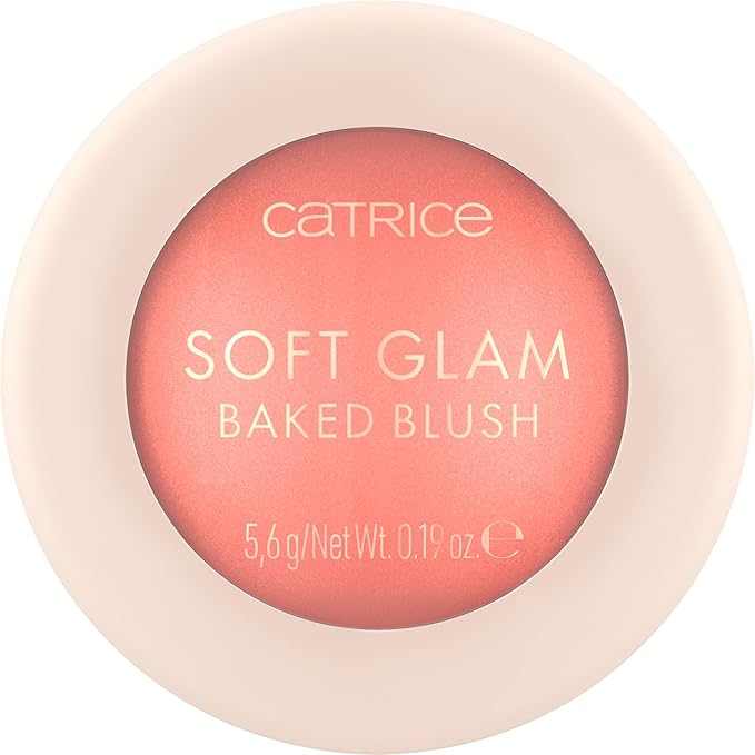 Catrice Soft Glam Baked Blush | Luminous, Lightweight Powder for Buildable Color | Vegan & Cruelty Free (030 | Cheeky Coral)