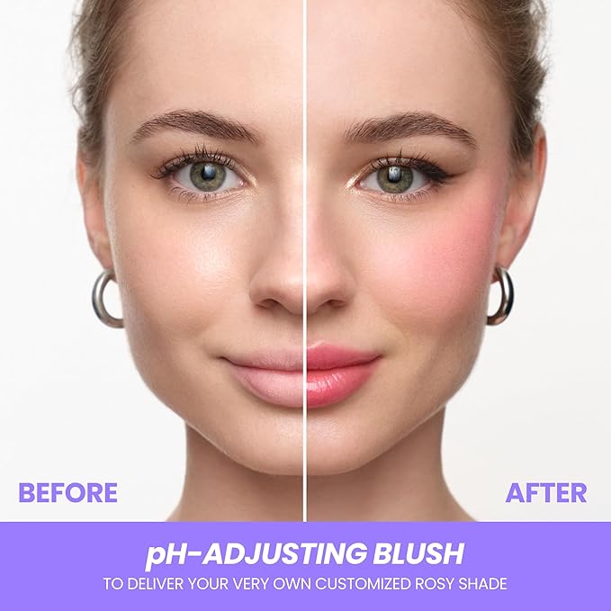 Wonderskin Cream Blush Stick pH-Activated - pHlush Stick Multi-Use, Blush for Cheeks and Lips, Cooling Nourishing Color-Adjusting Makeup