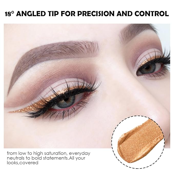 MODIDSTU12 Colors Glitter Eyeliner, Waterproof Sparkle Liquid Eyeliner Pen, Diamond Shine Festival Makeup, Long-Lasting Shimmer Eye Liner for Party, Wedding set (11)