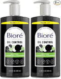 Biore Deep Pore Charcoal Face Wash, Daily Facial Cleanser for Dirt & Makeup Removal, for Oily Skin, 11.45 fl oz, Value Size (Pack of 2)