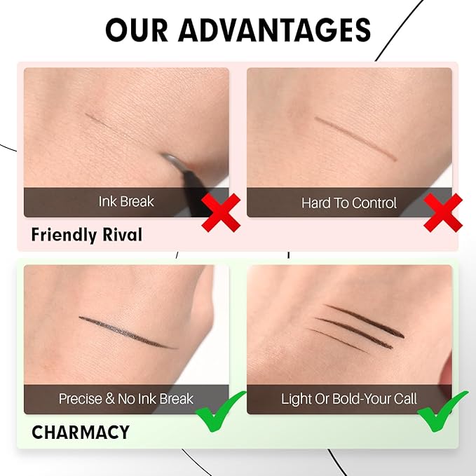 Multichrome Eyeliner Liquid Liner, Glitter Black liquid eyeliner waterproof, Metallic Intense Black Eyeliner, Long wearing, Ultra-Fine Tip Smudge-proof (#101-Black)