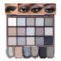 CAKAILA Smokey Black Eye Shadow Makeup Palette,15 Colors Gray Silver Dark Shimmer Matte Makeup Pallet,Long Lasting Waterproof Blendable for Daily and Halloween,Vegan,Cruelty -free