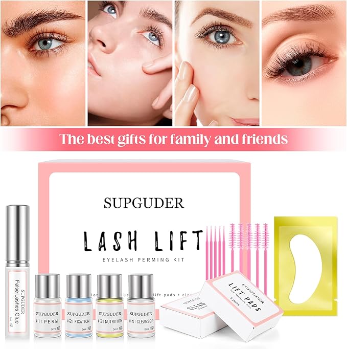 2026 Lash Lift kit Eyelash perm kit,SUPGUDER Professional Eyelash Curling Lash Extension Set,Lash Lifting Tools Suitable for Salon