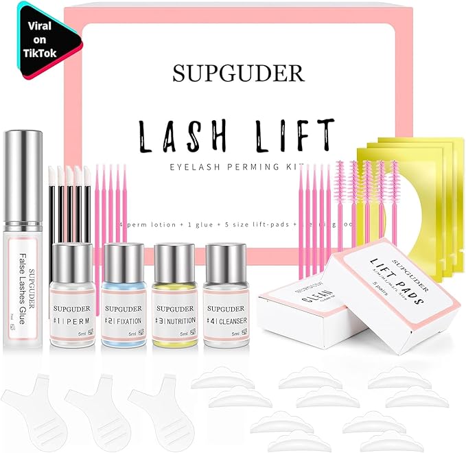 2026 Upgraded Lash Lift Kit for Perming,Curling and Lifting Eyelashes |Semi-Permanent Salon Grade Supplies for Beauty Treatments,Includes Eye Shields,Pads and Accessories