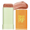 Highlighter Makeup Stick - Blush Highlighters Makeup Stick for Face & Body, Natural Silky Shimmer Highlight, Bendable Long Lasting Cream Korean Highlighter (Cherry Red)