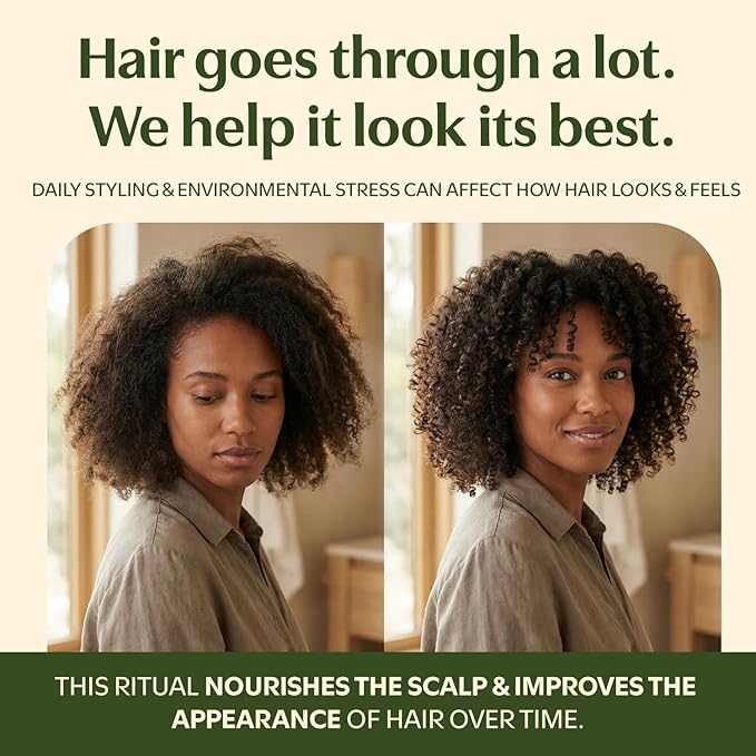 Batana Oil Shampoo and Conditioner Set (16 fl oz / 470 ml) with Rosemary & Caffeine | Includes Deep Mask, Hair Oil & Silicone Scalp Massager | Sulfate-Free, Paraben-Free for Fuller-Looking Hair.