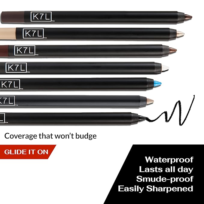 K7L White Eyeliner Waterline - Longwear and Waterproof