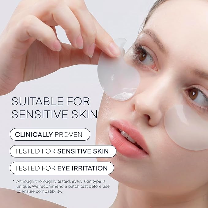 TEREZ & HONOR Caffeine Eye Patches - 24 Pairs Korean Hydrogel Under Eye Masks for Dark Circles, Puffiness, Bags - Undereye Brightening, Hydrating & Cooling, Travel & Gift Ready Skincare Eye Pads