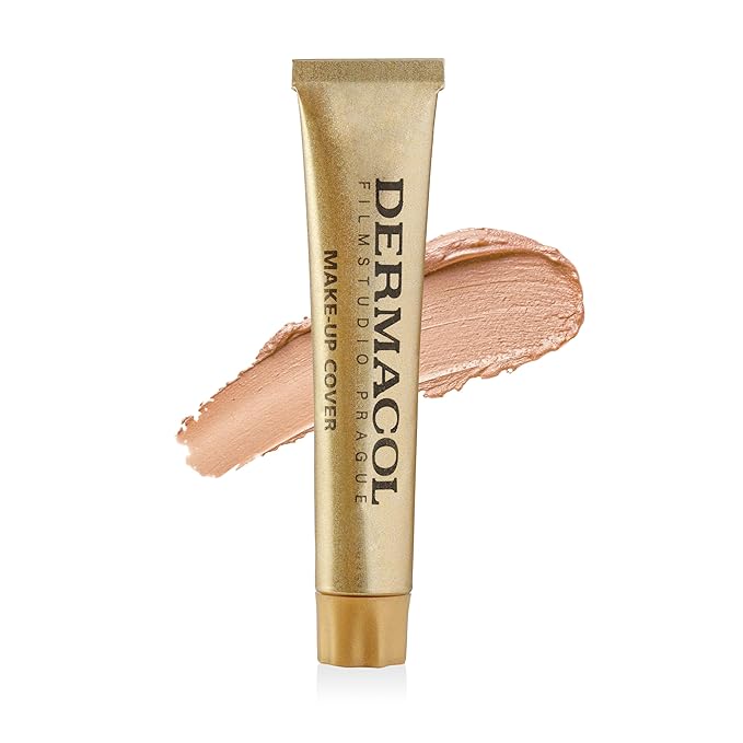 Dermacol - Full Coverage Matte Foundation with SPF 30, Waterproof Foundation for Oily Skin, Acne, & Under Eye Bags, Long-Lasting Makeup, 30g - Shade 211