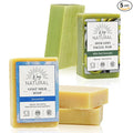2 Avocado Facial Bars with 3 Unscented Soap Bars (5 Bars)