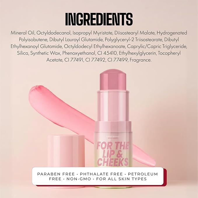 Jelly Cheek & Lip Tint Stick With Collagen – Dermatologist Tested, Anti Aging, Korean Skin Care – Dewy, Multi Use Glow, Soft Plumping Finish – Vegan Clean Beauty