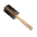 Kent V03 Vegan Boar Bristle Hair Brush, Eco-Friendly 60mm Round Brush with Cruelty-Free Bristles for Blowouts, Volume, Root Lift, Curls, All Hair Types, Wooden Handle, Travel Size, Made in England