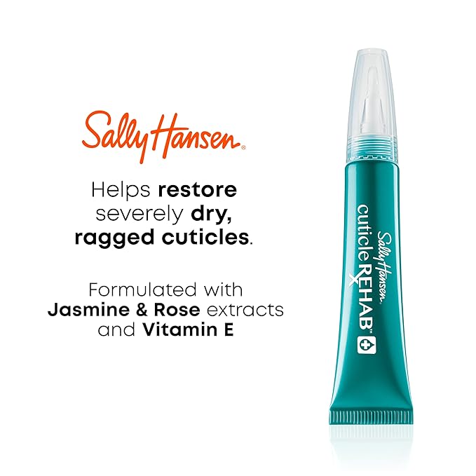 Sally Hansen Cuticle Rehab™, Moisturizing Treatment, Hydrates Nails and Cuticles, Reduces Breakage, Includes Jasmine, Rose and Vitamin E (Pack of 3)