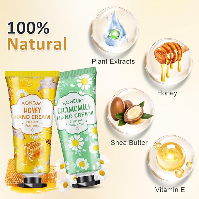 KONEUK 160 Pack Hand Cream Gifts Set, Mothers Day Gifts, Thank You Gifts, Bridesmaid Gifts, Birthday Gifts and Nurses Week Gifts, Bulk Hand Lotion Travel Size for Dry Cracked Hands