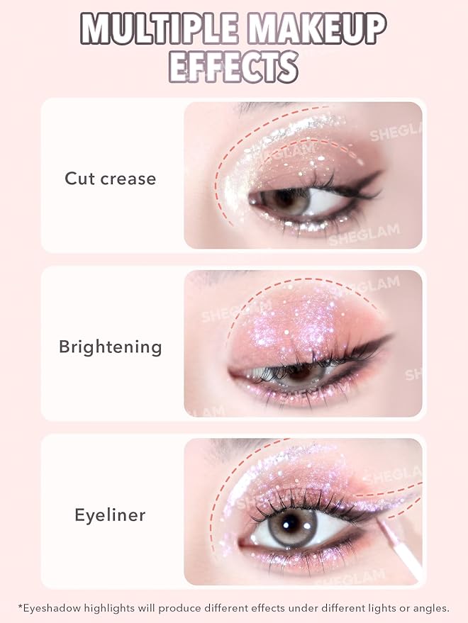 SHEGLAM Silk & Sparkle Double Ended Liquid Eyeshadow-Lavender