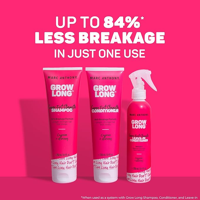 Marc Anthony Strengthening Grow Long Super Fast Strength Shampoo, 250 Ml (Pack of 2)