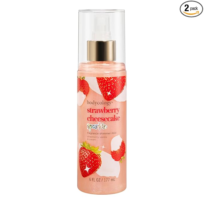 Bodycology Fragrance Shimmer Mist, Strawberry Cheesecake, 6 fl oz