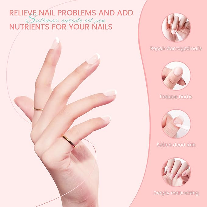 Nail Oil Cuticles Pens 8pcs Nail Care Kit 8 Smell Cuticle Pen Nutrition Oil Nail Art Professional Manicure Set for Nails Softener Nourish Skin