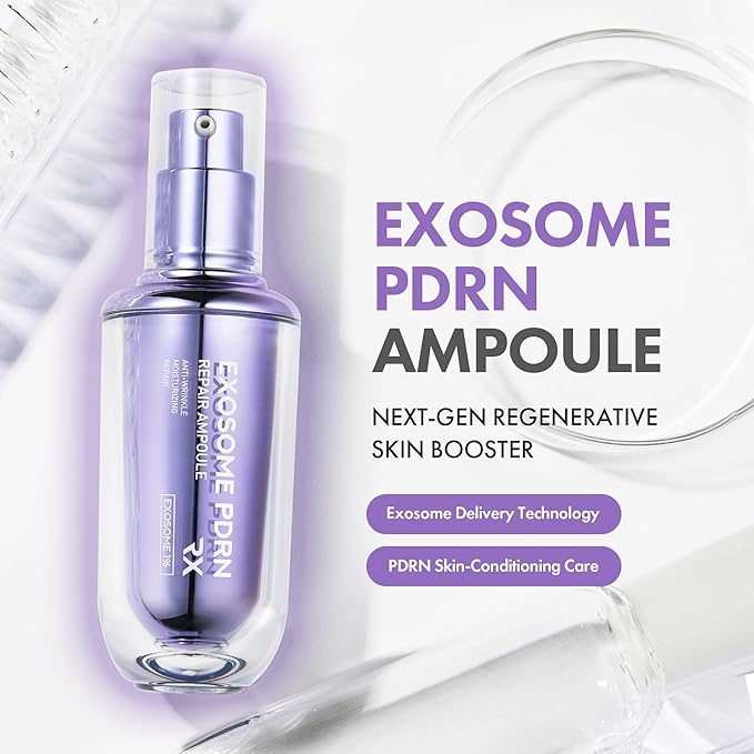 MAXCLINIC Exosome PDRN Repair Ampoule - Hydrating, Revitalizing and Firming Face Serum Ampoule Moisturizer with Salmon and Plant-Based PDRN for Elasticity and Fine Lines - Korean Skin Care 1.35 fl oz
