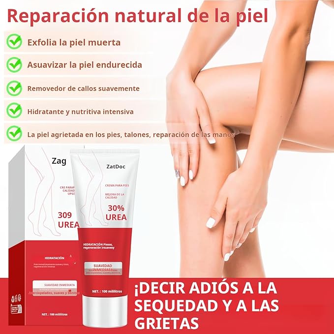 2 Pack Urea Cream 30 Percent for Feet 3.38 oz, Foot Cream and Hand Cream Maximum Strength with Hyaluronic Acid, Aloe Vera for Deep Moisturizes, Callus Remover