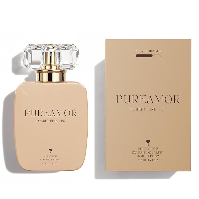 PUREAMOR Pheromone Perfume for Women, Torrey Pine Extrait de Parfum - Long Lasting Fresh Woody Scent, 30% High Concentration, Full Size Fragrance Spray, 1.0 oz / 30 ml
