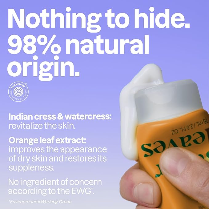 ATTITUDE Hand Cream, EWG Verified, Plant and Mineral-Based, Vegan Personal Care Products, Orange Blossom & Eucalyptus Scent, 2.5 Fl Oz